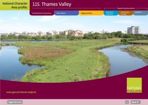 115. Thames Valley Area Profile: Supporting Documents