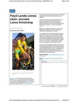 2010-05-21 Floyd Landis Comes Clean, Accuses Lance Armstrong.Pdf