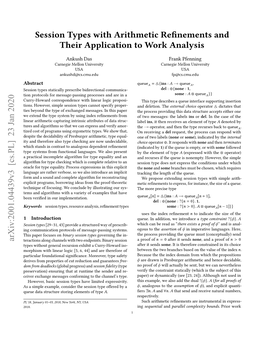 Session Types with Arithmetic Refinements and Their Application to Work Analysis