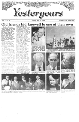 01 Friends Id Farewell To-One of Their Own by Sinatra Nightclub Shows, Lois Firestone Playing 40 to 55 Cities a Year HE SWEET FRAGRANCE Over 13 Years