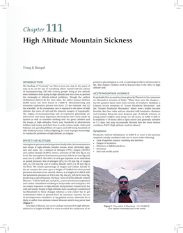 Chapter 111 High Altitude Mountain Sickness