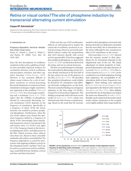 Retina Or Visual Cortex? the Site of Phosphene Induction by Transcranial Alternating Current Stimulation