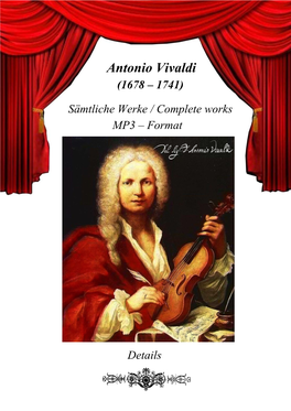 Vivaldi Complete MP3 DVD-Details