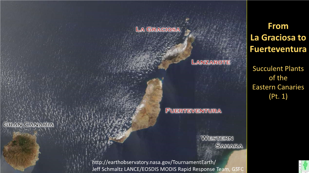 From La Graciosa to Fuerteventura