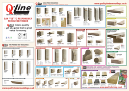 Q-Line Softwood Mouldings Poster