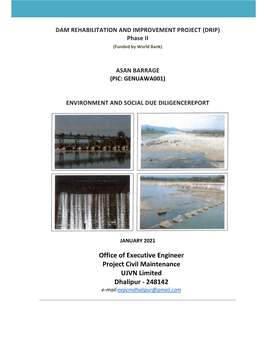 Environment & Social Due Diligence Report, Asan Barrage