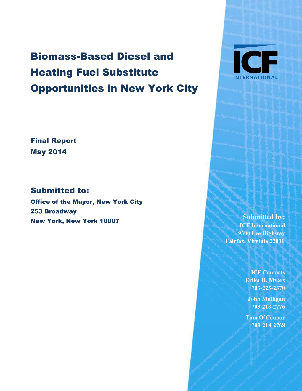 Biomass-Based Diesel and Heating Fuel Substitute Opportunities In