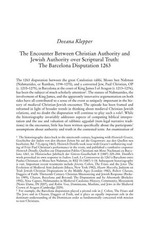 The Barcelona Disputation 1263 1