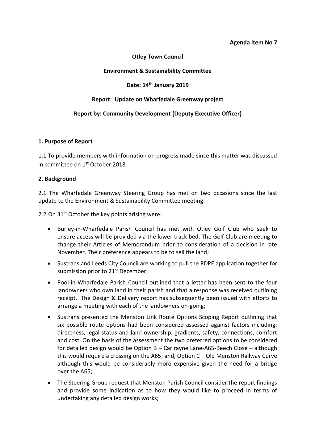 Wharfedale Greenway Project