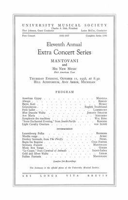 Extra Concert Series MANTOVANI and HIS NEW MUSIC First American Toltr