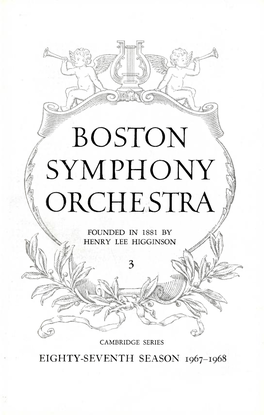 At the Boston Symphony Concerts