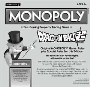 MONOPOLY: Dragon Ball Super Rules