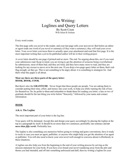 Log Lines and Queries