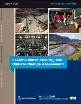 Lesotho Water Security and Climate Change Assessment