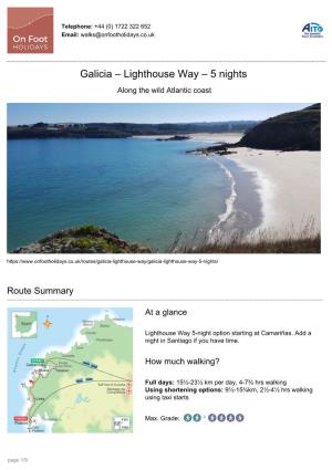 Galicia – Lighthouse Way – 5 Nights Along the Wild Atlantic Coast