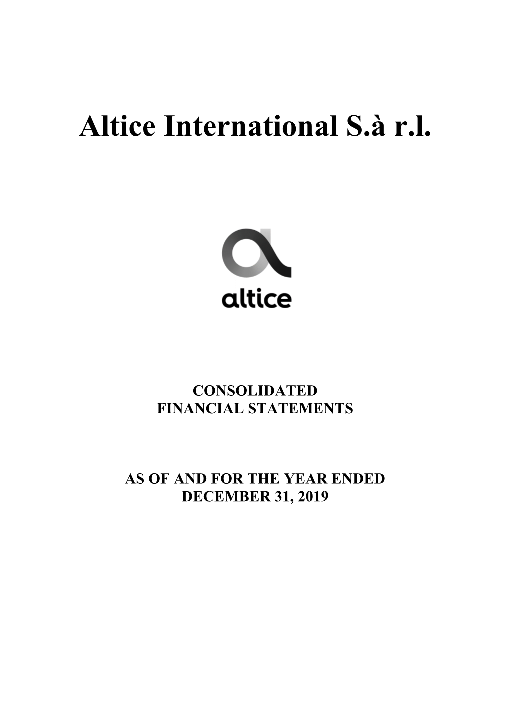 Altice International S.À R.L