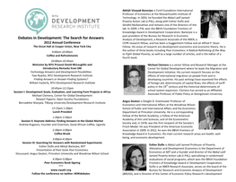 Debates in Development