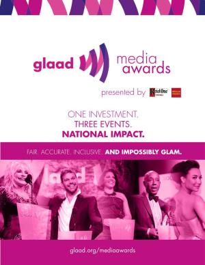 The GLAAD Media Awards Is Among the Largest, Most Visible Events In