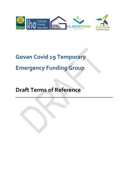 Govan Covid 19 Temporary Emergency Funding Group Draft