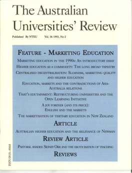 The Australian Universities'review