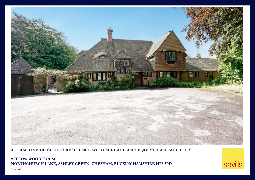 Attractive Detached Residence with Acreage and Equestrian Facilities