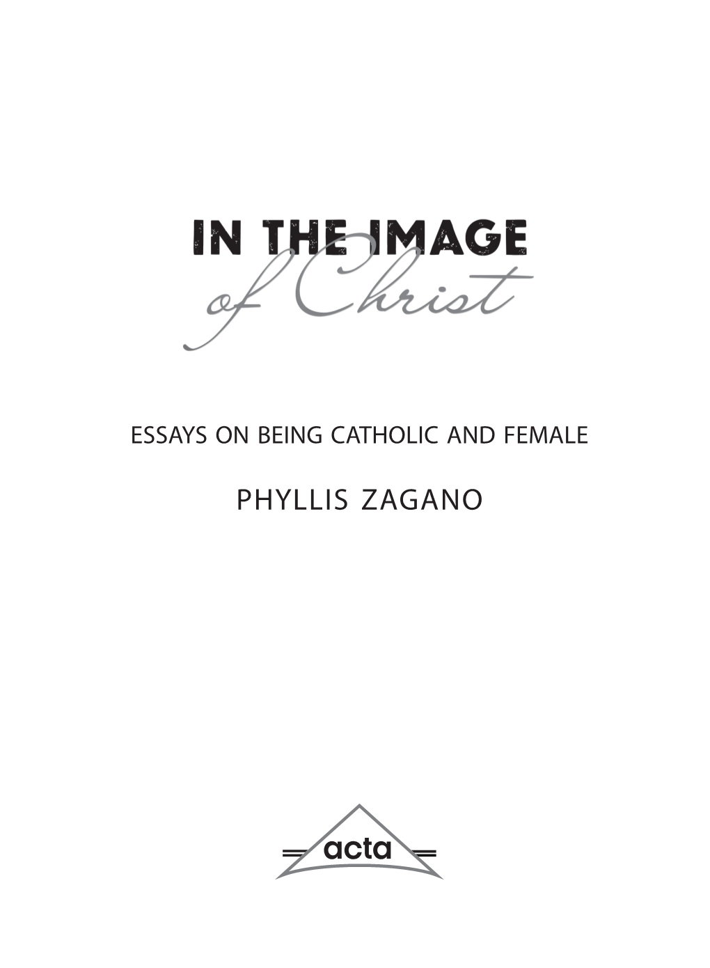 Phyllis Zagano Contents