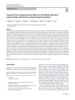 Tsunamis from Prospected Mass Failure on the Marsili Submarine Volcano Flanks and Hints for Tsunami Hazard Evaluation