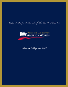Export-Import Bank of the United States Annual Report 2006