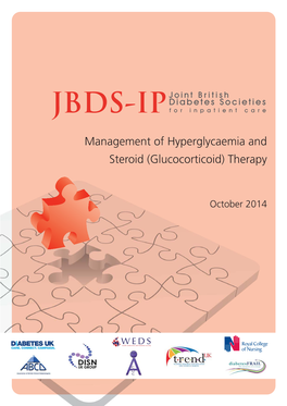 Management of Hyperglycaemia and Steroid (Glucocorticoid) Therapy