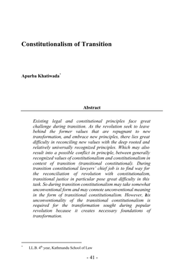 Khatiwada, Apurba, Constructing Constitution Beyond Original Intent, 2007 Dworkin Ronald, ‘In Praise of Theory’ 29 Arizona St