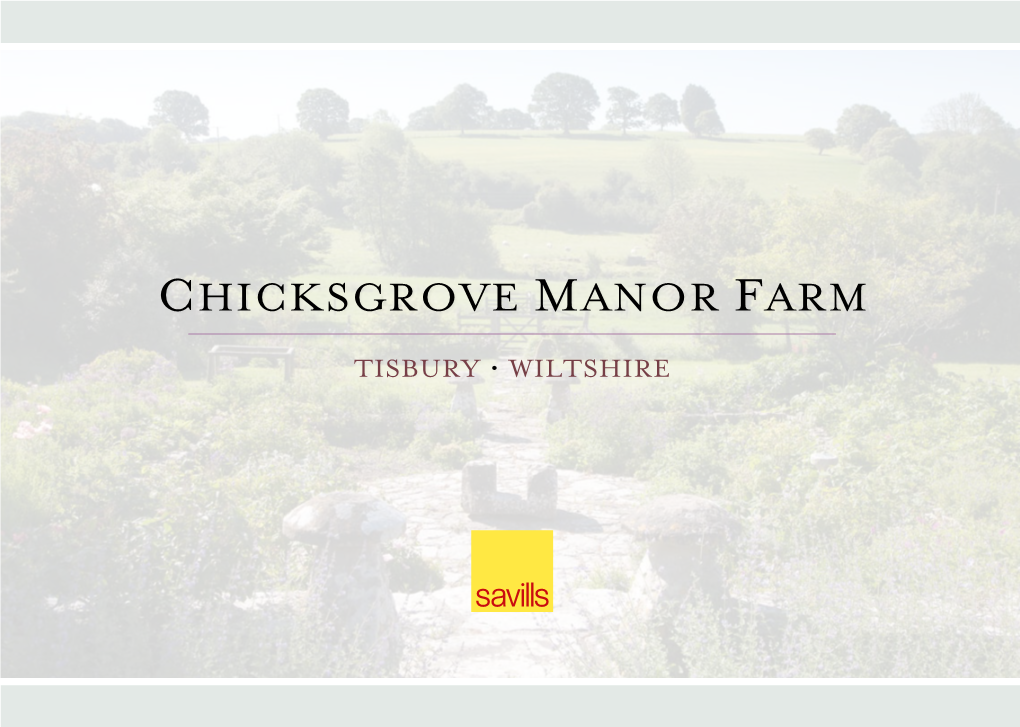 Chicksgrove Manor Farm