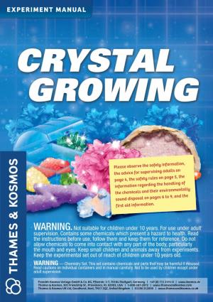 Crystal Growing Set, You Will Be Accompanying Water Supply