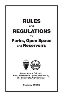 Rules Regulations