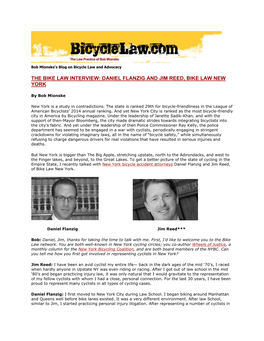 Daniel Flanzig and Jim Reed, Bike Law New York
