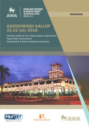 GOONDIWINDI GALLOP 21-22 July 2018