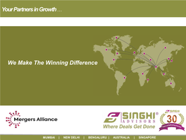 Your Partners in Growth … We Make the Winning Difference