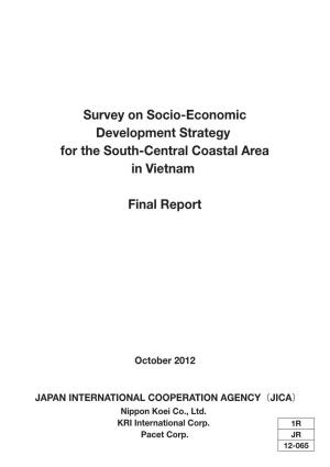 Survey on Socio-Economic Development Strategy for the South-Central Coastal Area in Vietnam