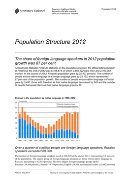Population Structure 2012