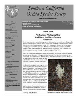 Southern California Orchid Species Society