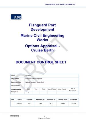 Fishguard Port Development Marine Civil Engineering Works Options