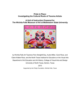 Pride in Place: Investigating the Cultural Roots of Texoma Artists A