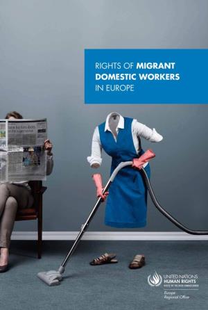 Rights of Domestic Migrant Workers in Europe
