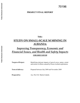 PROJECT FINAL REPORT Title