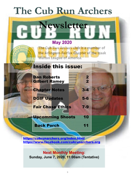 CRA Newsletter May 2020.Pub