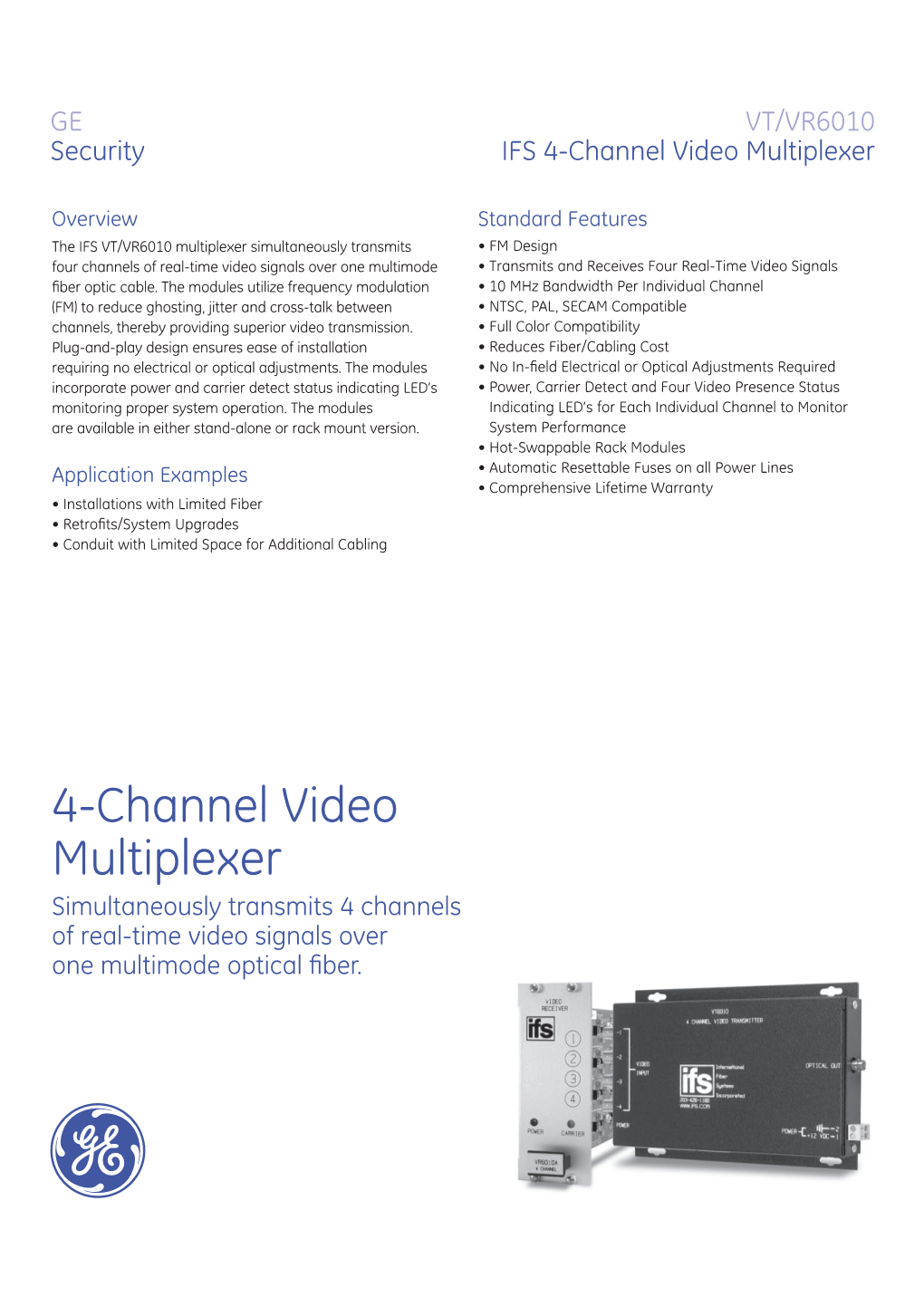IFS 4-Channel Video Multiplexer