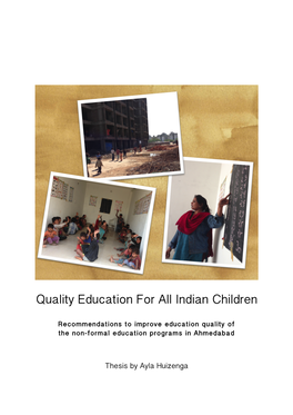 Quality Education for All Indian Children