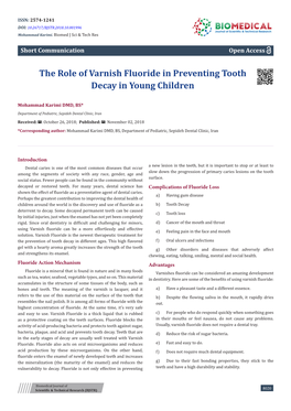 The Role of Varnish Fluoride in Preventing Tooth Decay in Young Children