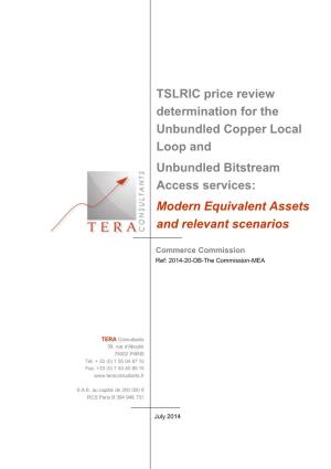 TSLRIC Price Review Determination for the Unbundled Copper Local Loop