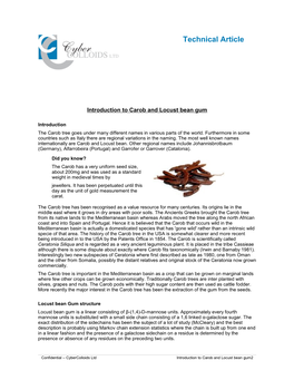 Introduction to Carob and Locust Bean Gum.Pdf