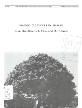 Mango Cultivars in Hawaii.Pdf